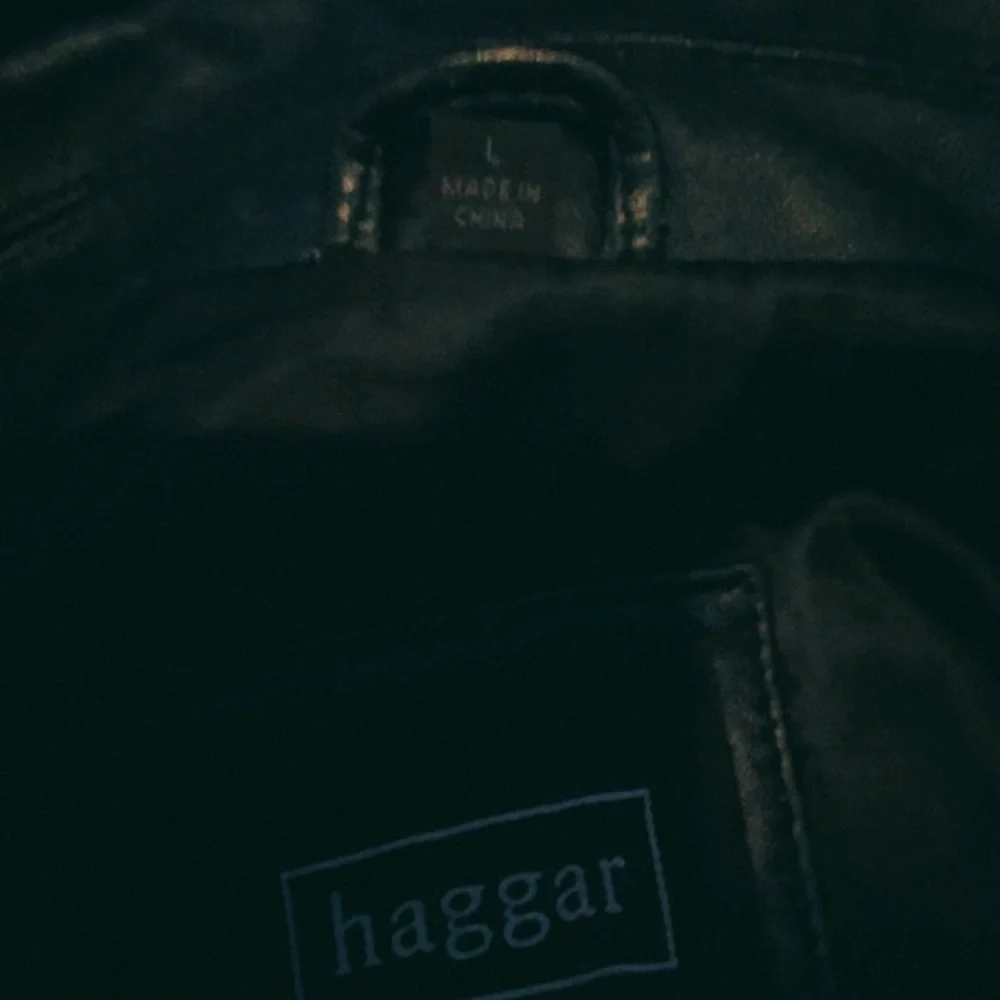 Haggar Black Lightweight Shirt Jacket with Full Zip - Picture 8 of 9